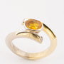 Ring with a citrine and brilliants.
