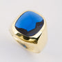 Gold men's ring with spinel
