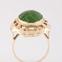 Gold ring with Jade