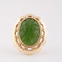 Gold ring with Jade