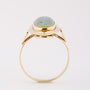 Gold ring with an opal triplet