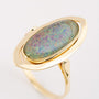 Gold ring with an opal triplet
