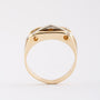 Wit/geel gouden ring met briljant