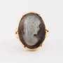 Gouden ring met camée