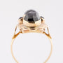 Gold ring with 4 garnets