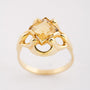 Gold ring with citrine