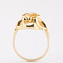 Gold ring with citrine