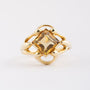 Gold ring with citrine