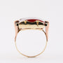 Gouden ring met carneool