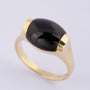 Gouden ring met onyx