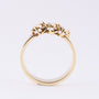 Gold ring with 3 diamonds