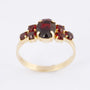 English ring with garnets