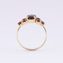 English ring with garnets