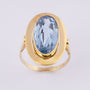 Gouden ring met blauwe spinel