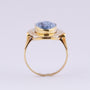 Gouden ring met blauwe spinel