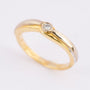 White/yellow gold ring with a brilliant