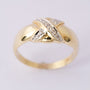 Gouden ring met 9 diamanten