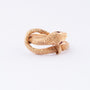 Gold snake ring with rubies