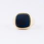 Gouden heren ring met blauwlager