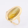 Gouden ring met een Chrysoberyl kattenoog