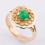 Gouden ring met jade