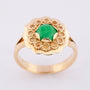 Gouden ring met jade