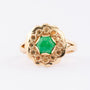 Gouden ring met jade