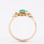 Gouden ring met jade