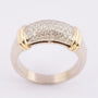 Bi-color ring met 63 briljanten