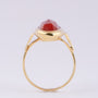 Gold ring with carnelian