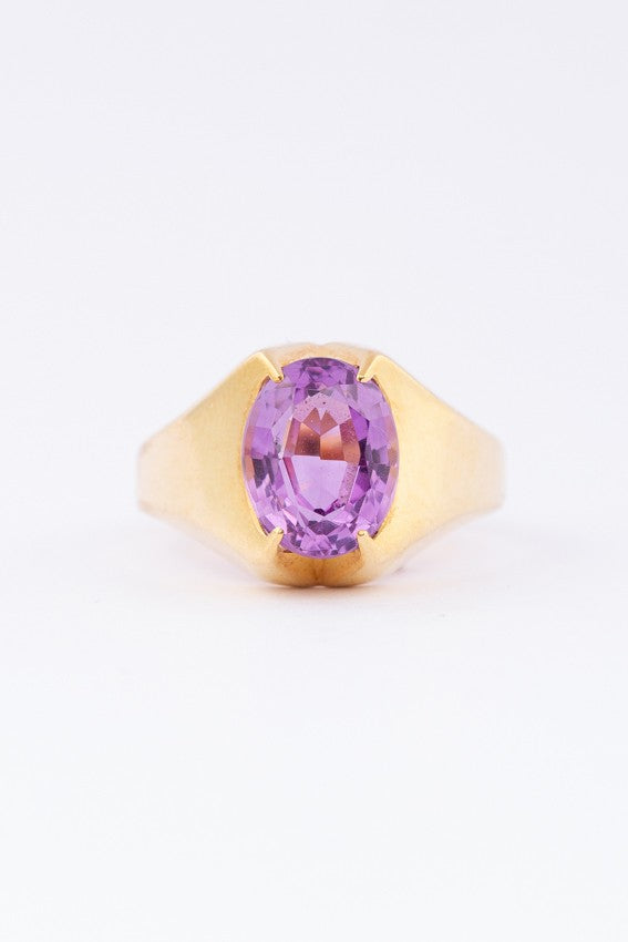 Gouden ring met amethist