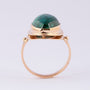 Gouden ring met eilat steen