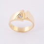 Gouden ring met een briljant