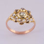 Gouden entourage ring met diamanten
