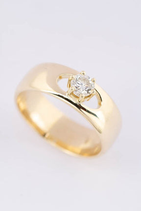 Gold ring with a brilliant (0.32 ct.)