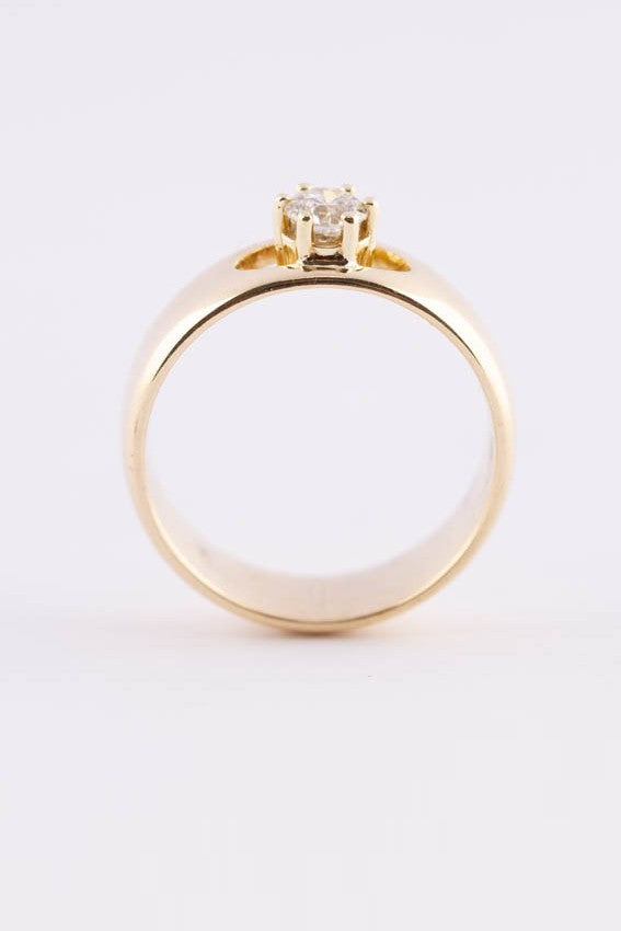 Gold ring with a brilliant (0.32 ct.)