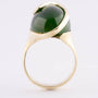 Gouden ring met jade