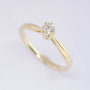 Gouden solitair ring met een briljant (ca. 0.10 ct.)