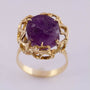 14 krt. gouden ring met amethist.