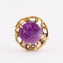 14 krt. gouden ring met amethist.