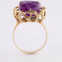 14 krt. gouden ring met amethist.