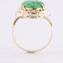 Gouden ring met jade