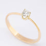 Gouden solitair ring met briljant (0.25 ct)