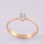 Gouden solitair ring met briljant (0.25 ct)