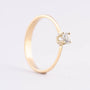 Gouden solitair ring met briljant (0.25 ct)