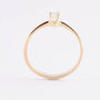 Gouden solitair ring met briljant (0.25 ct)