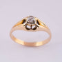 Antieke gouden ring met diamant