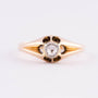 Antieke gouden ring met diamant