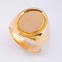 18 carat gold plate/pinky ring.