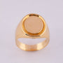 18 carat gold plate/pinky ring.